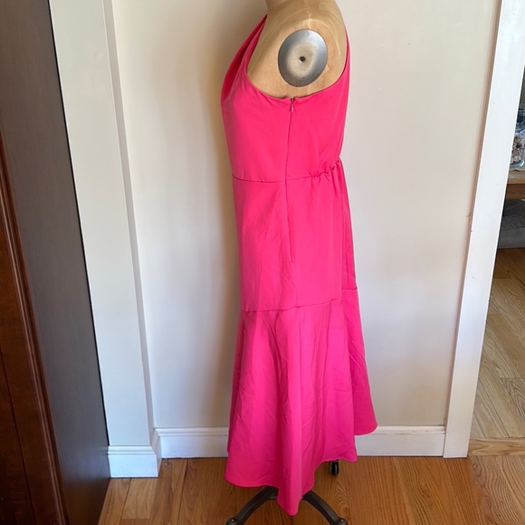 SAM EDELMAN One-Shoulder Satin Midi Dress - Picture 9 of 12